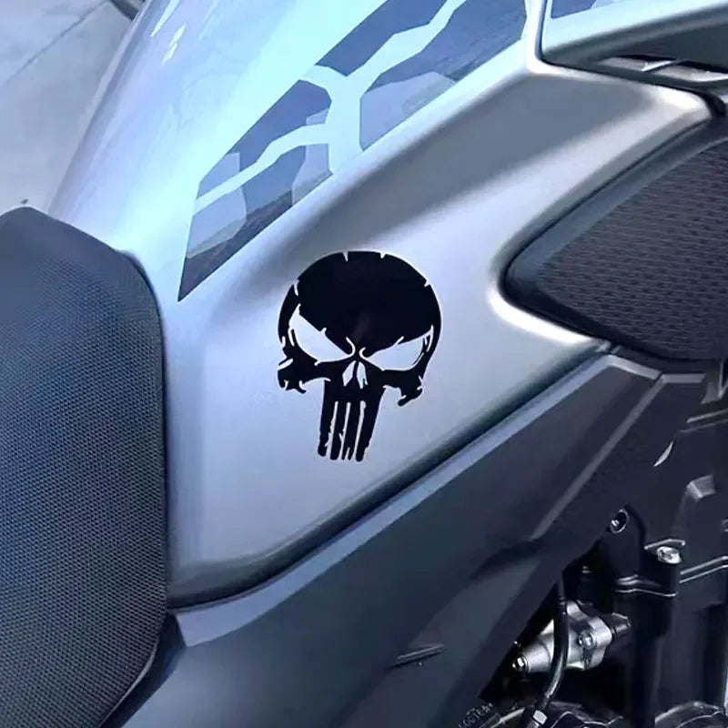 Skull Motorcycle Stickers - Waterproof Vinyl Decals