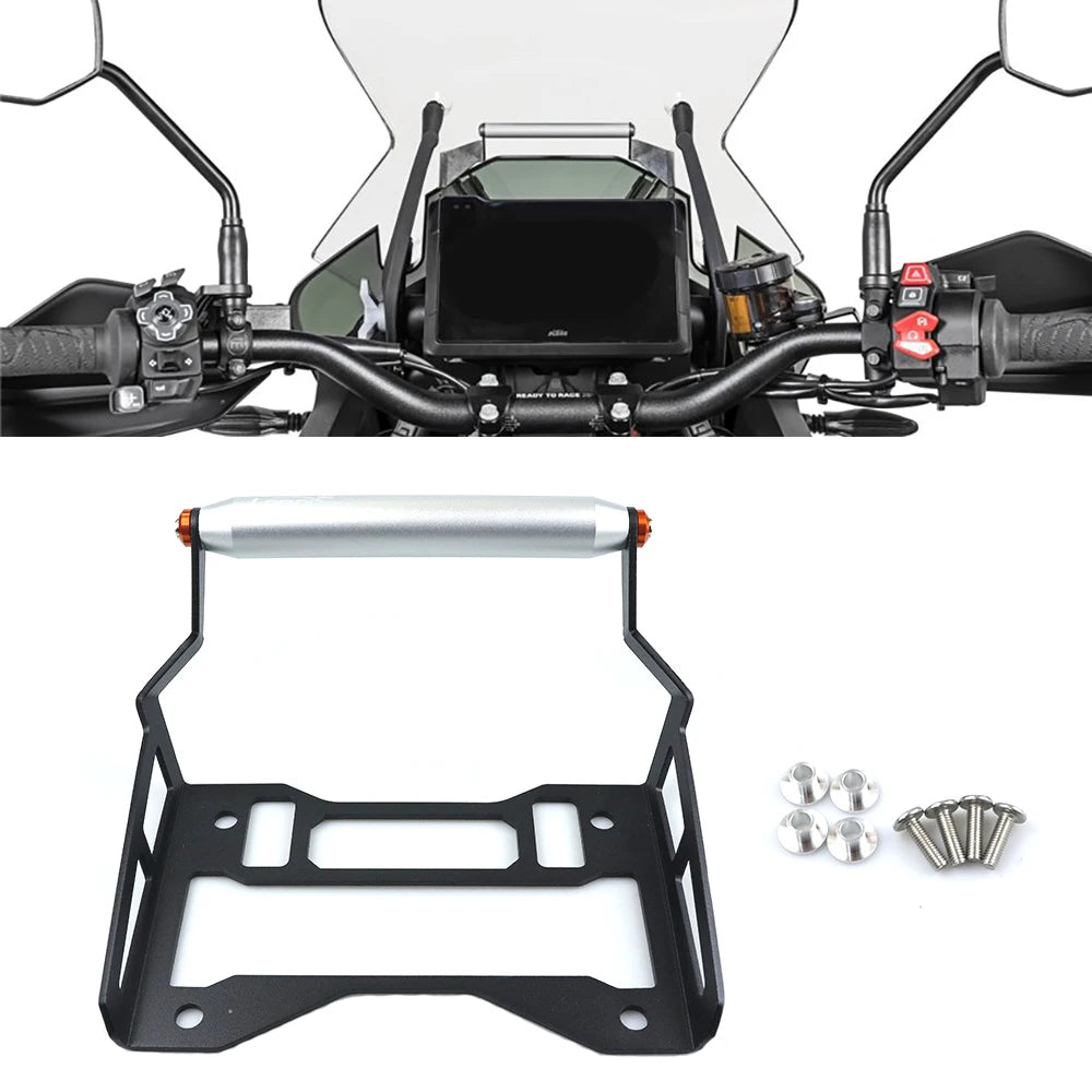 Rally-Inspired Motorcycle GPS Plate Bracket