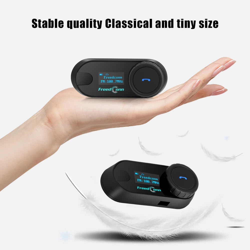 Bluetooth Motorcycle Intercom Helmet Headset with FM