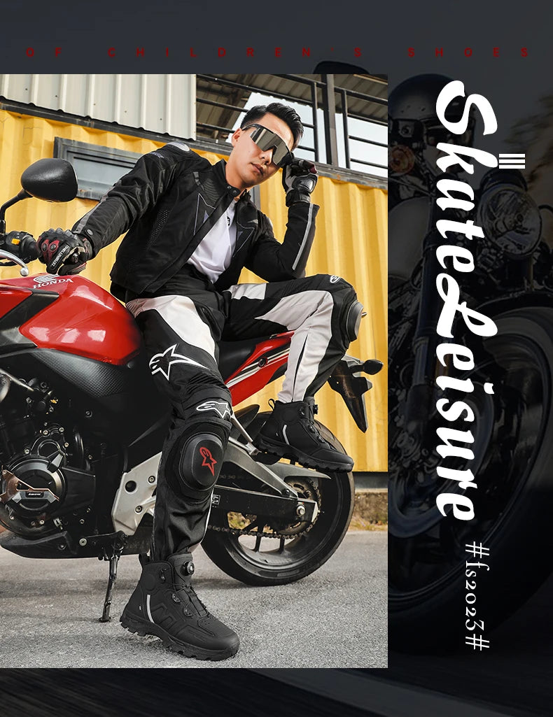 Waterproof Motorcycle Riding Boots for Men