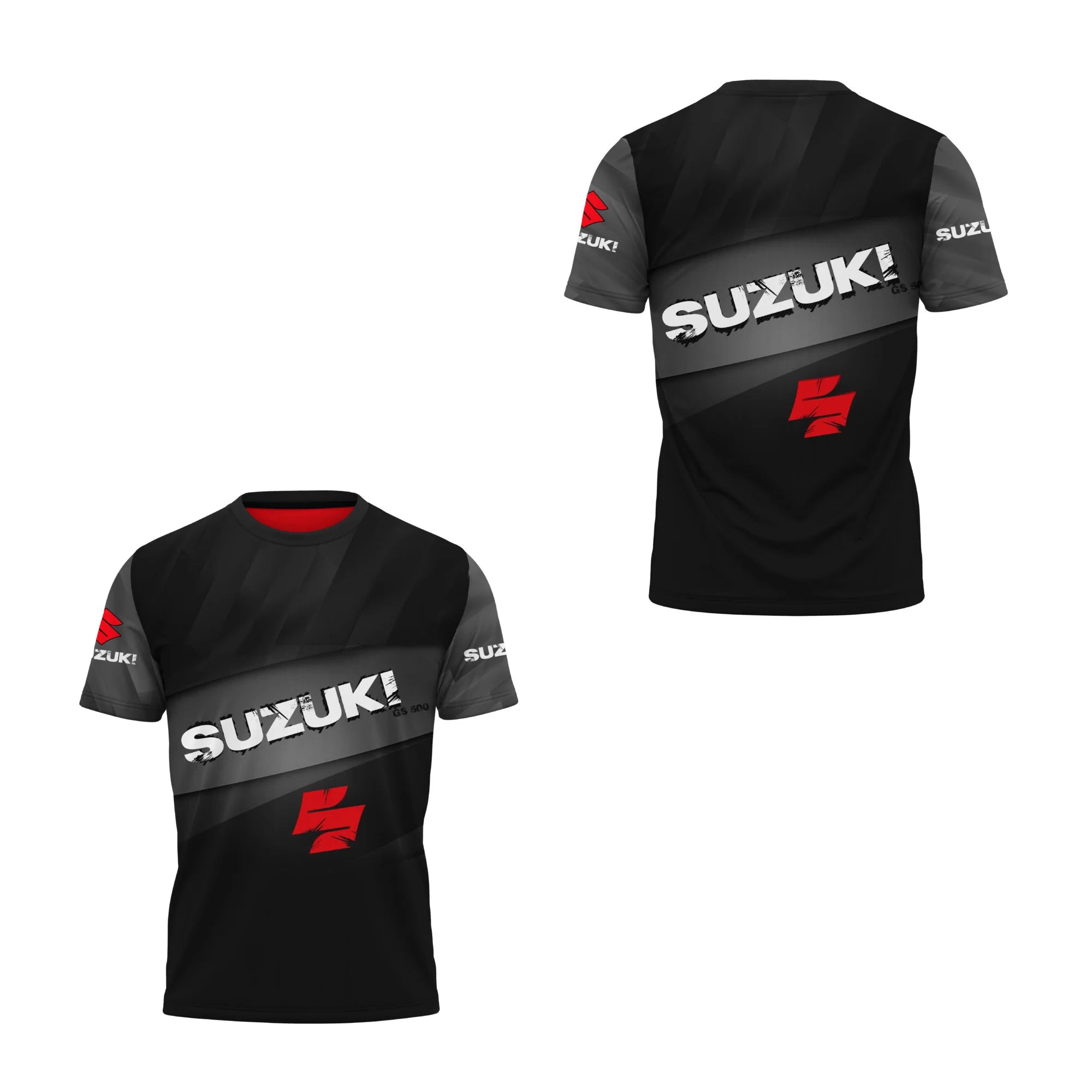 Men's 3D Motorcycle Pattern Short-Sleeved T-Shirt