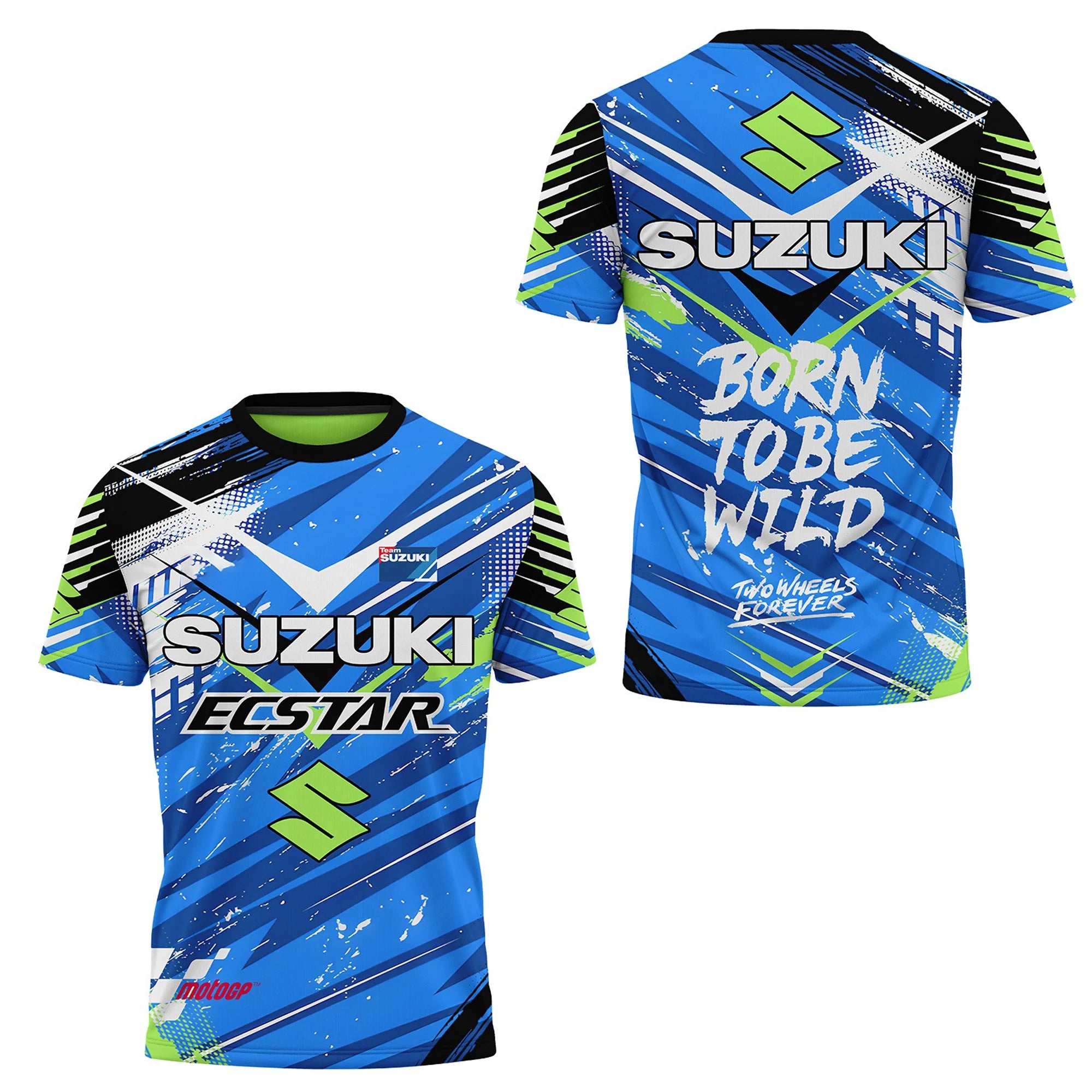 Men's 3D Motorcycle Pattern Short-Sleeved T-Shirt
