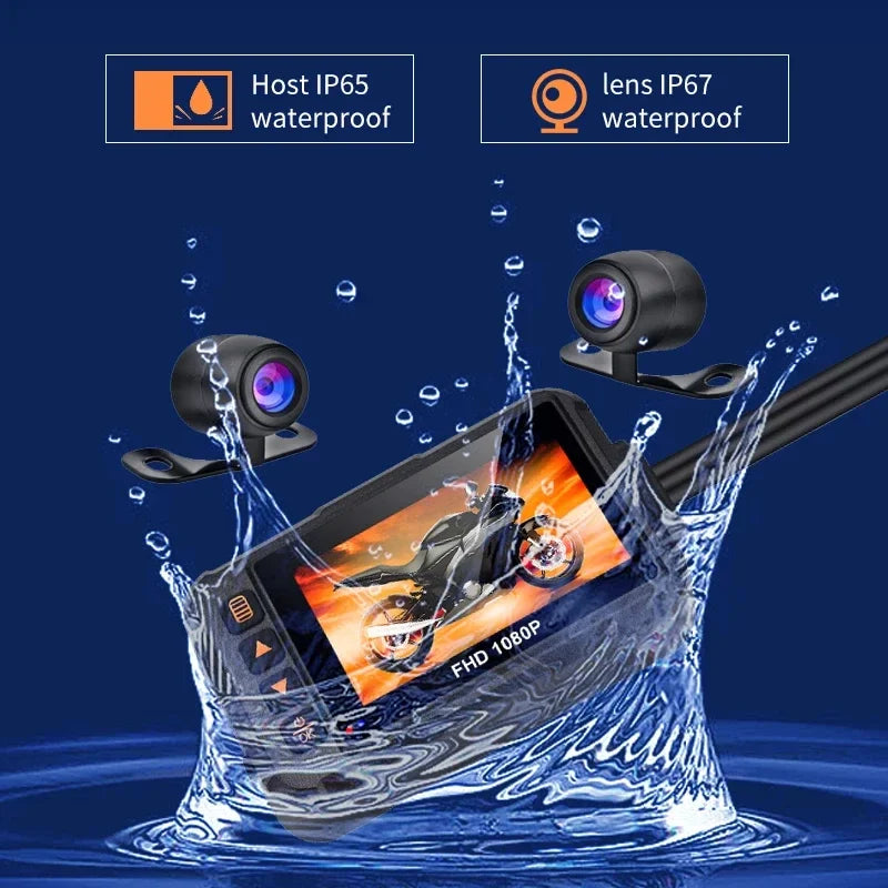 Dual Dashcam DVR with Front & Rear Night Vision