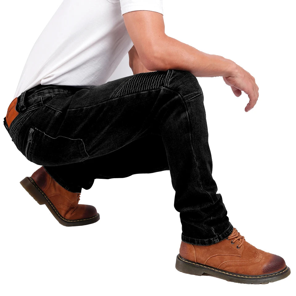 Aramid Fiber Motorcycle Pants for Men - Kevlar Moto Jeans