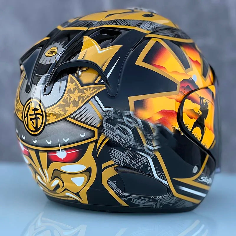Golden Bodyguard Half Motorcycle Helmet