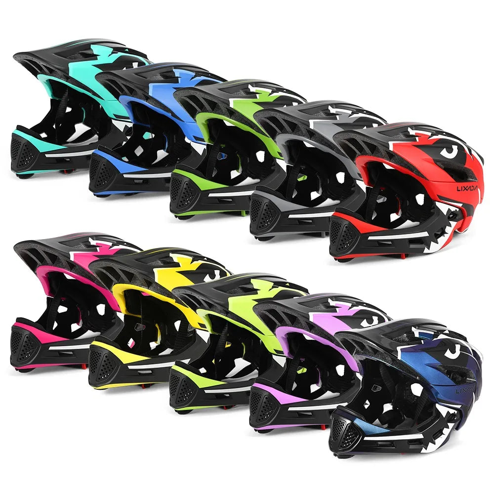 Kids Detachable Full Face Bike Helmet