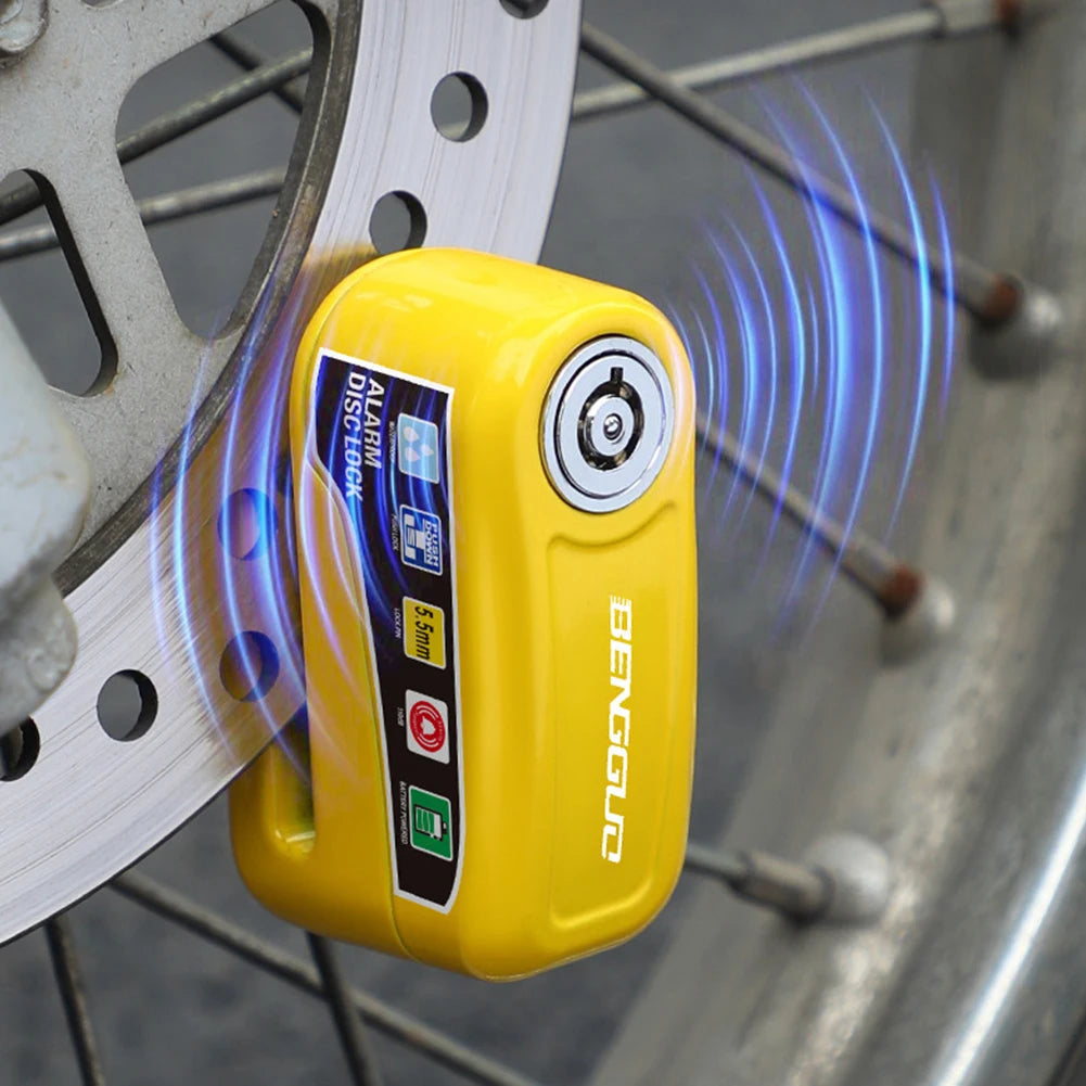 Motorcycle Alarm Wheel Disk Brake Lock