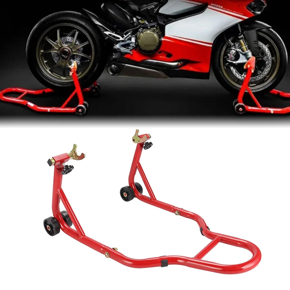 Heavy-Duty Motorcycle Front and Rear Stand Combo