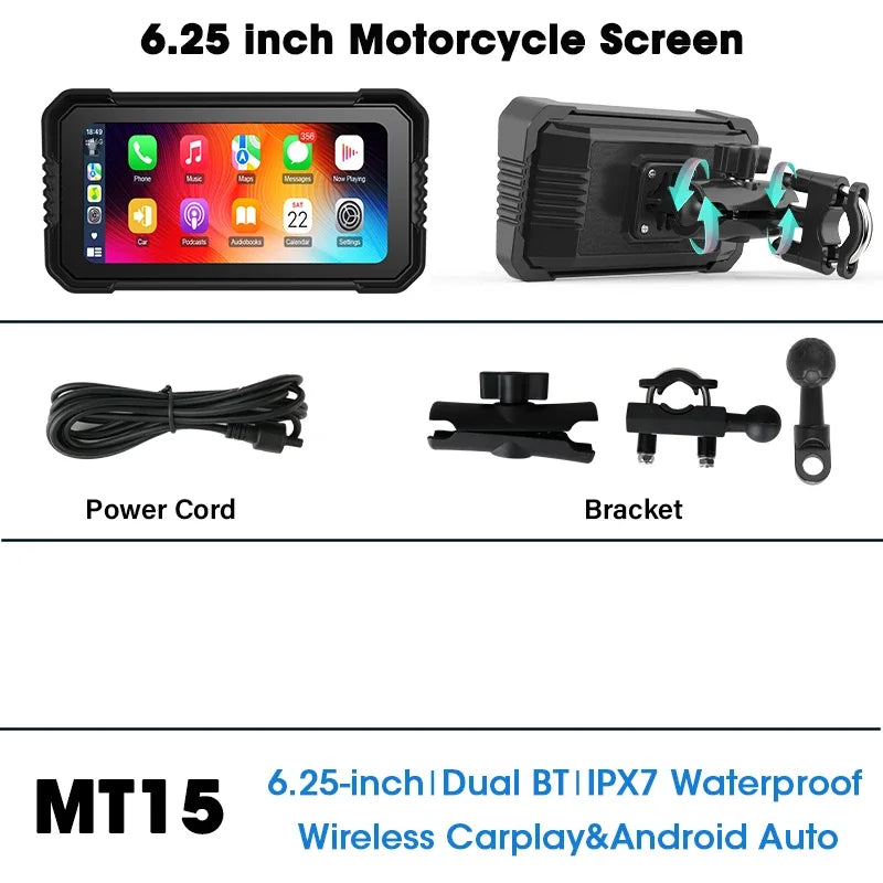 motorcycle touch screen GPS navigation system