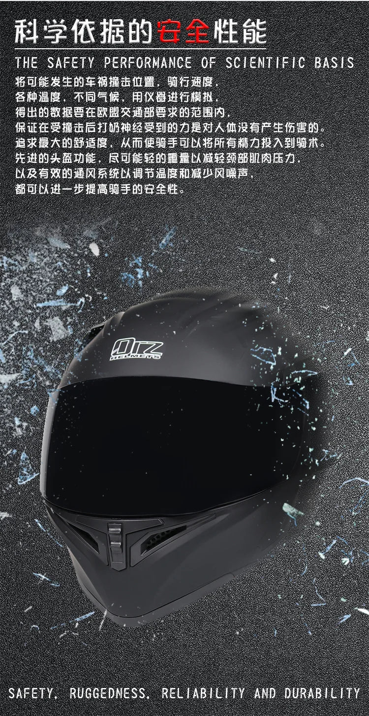 Fire Red Bluetooth Motocross Modular Motorcycle Helmet