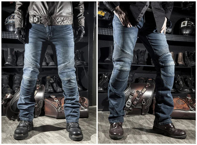 Summer Motorcycle Jeans with Protective Pads