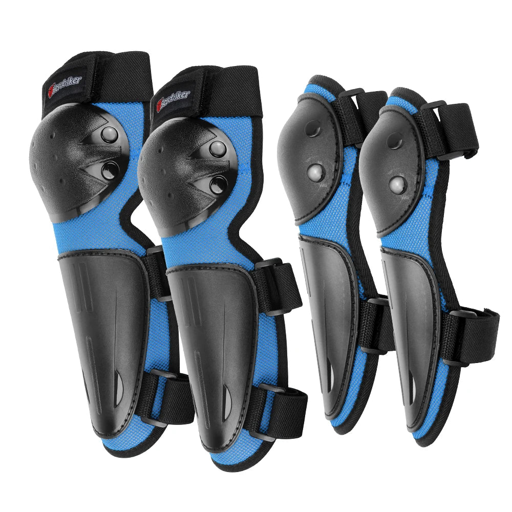 Kids Motorcycle Armor Vest Set with Elbow and Knee Pads
