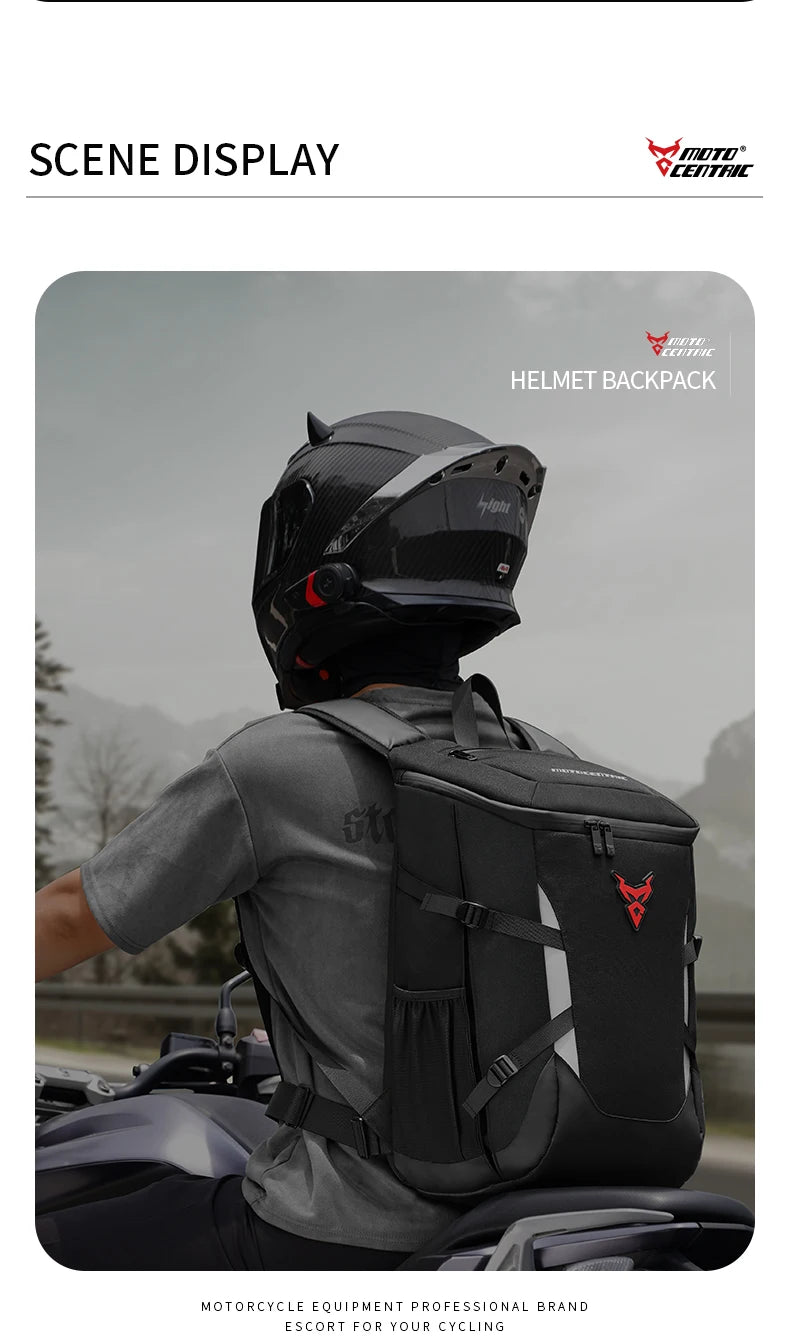 Reflective Waterproof Motorcycle Helmet Backpack