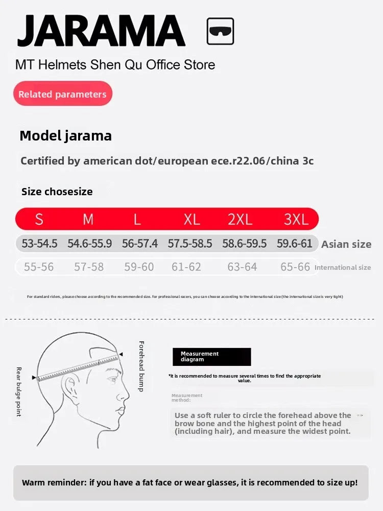 MT Jarama Motorcycle Helmet