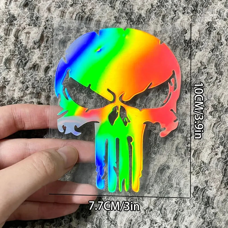 Skull Motorcycle Stickers - Waterproof Vinyl Decals