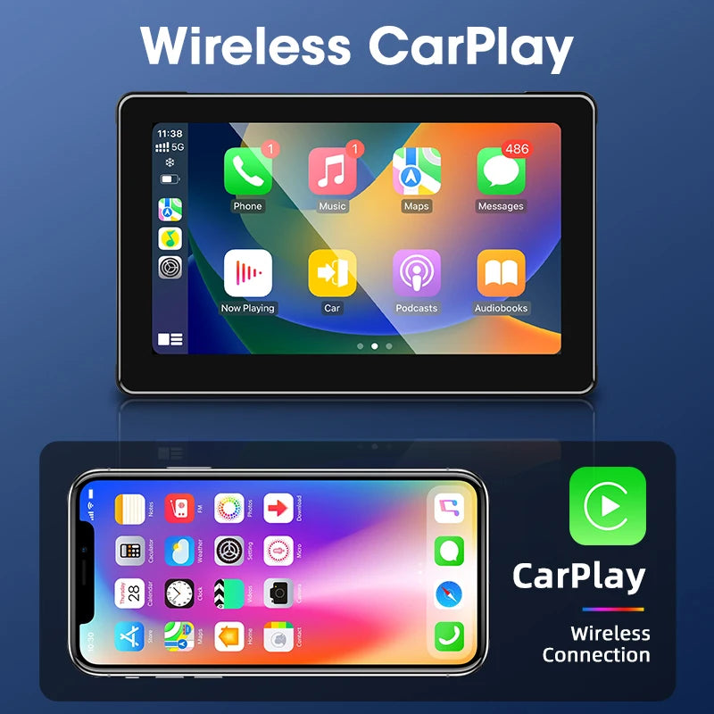 Wireless motorcycle GPS navigation screen motorcycle CarPlay Android Auto touch screen