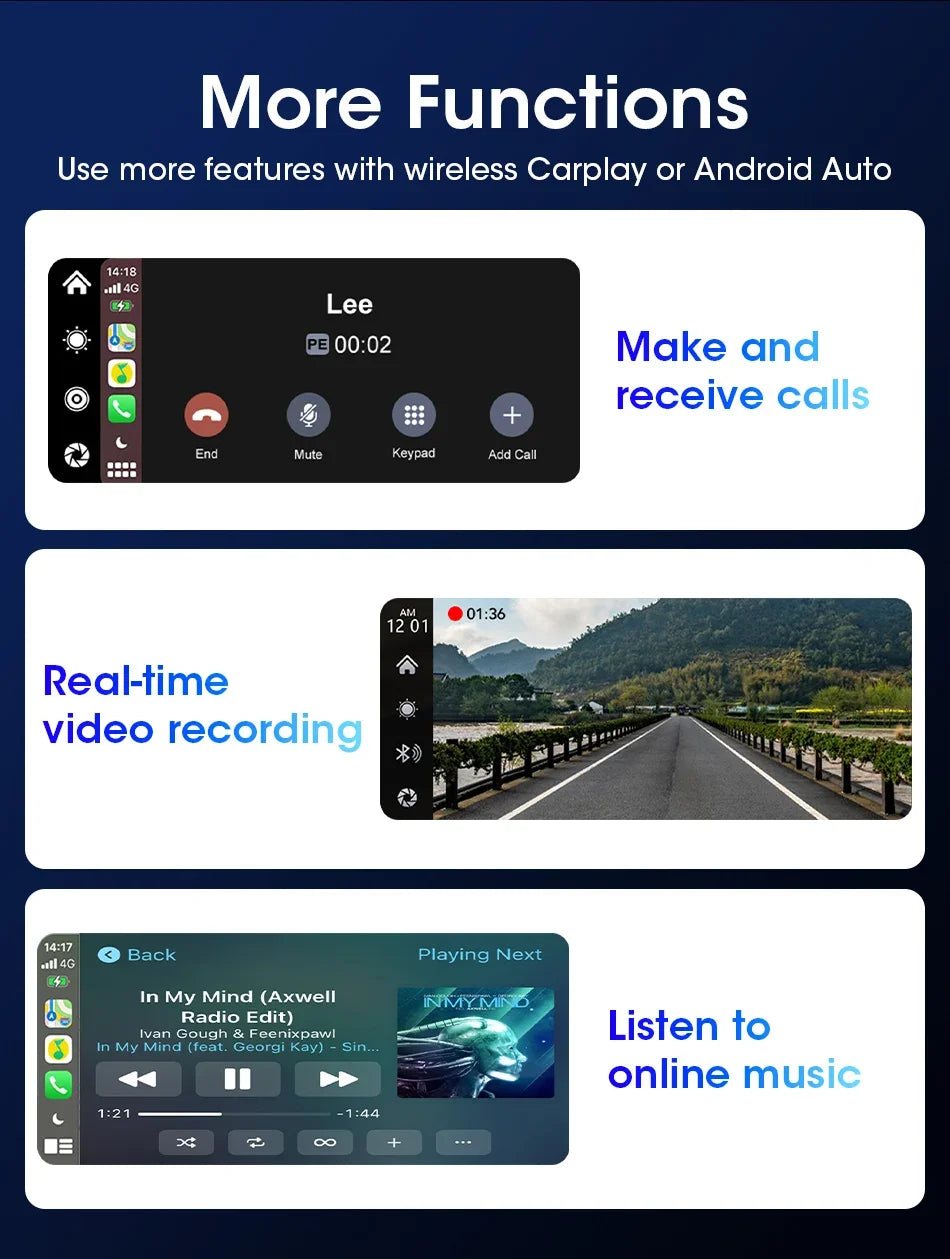 motorcycle CarPlay Android Auto screen