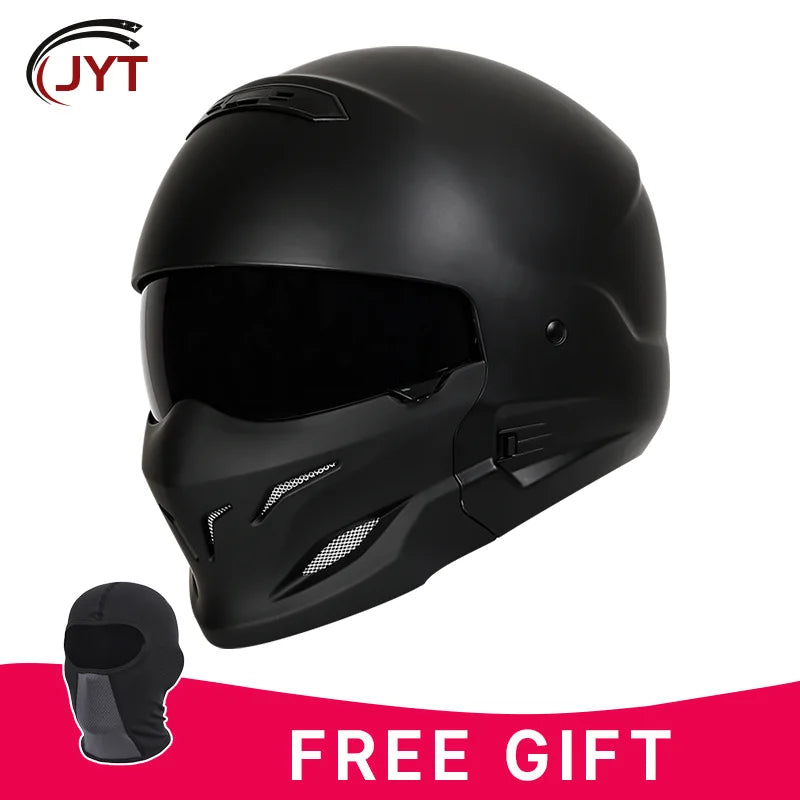Retro Locomotive Full Face Motorcycle Helmet