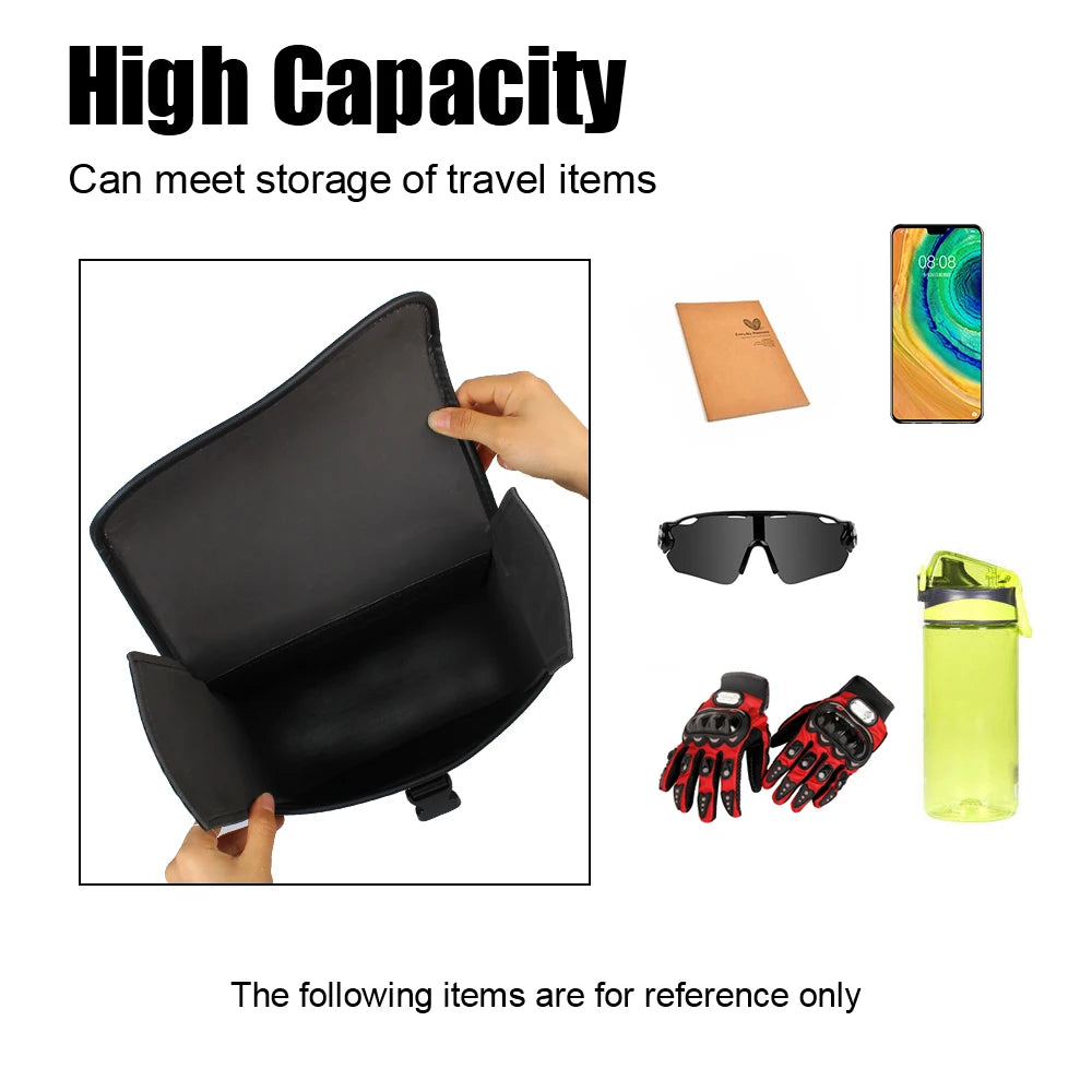 Vintage Style PU Leather Motorcycle Saddle Bags