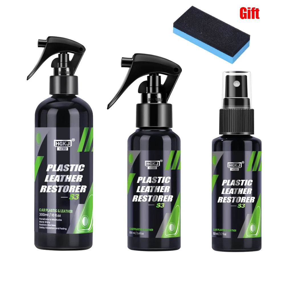 Motorcycle Plastic Restorer Back to Black Gloss Kit