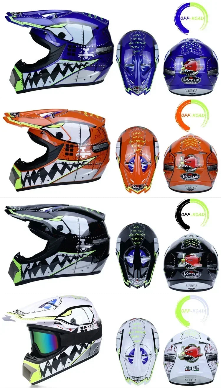 Off-Road Motorcycle Helmet - DOT Certified