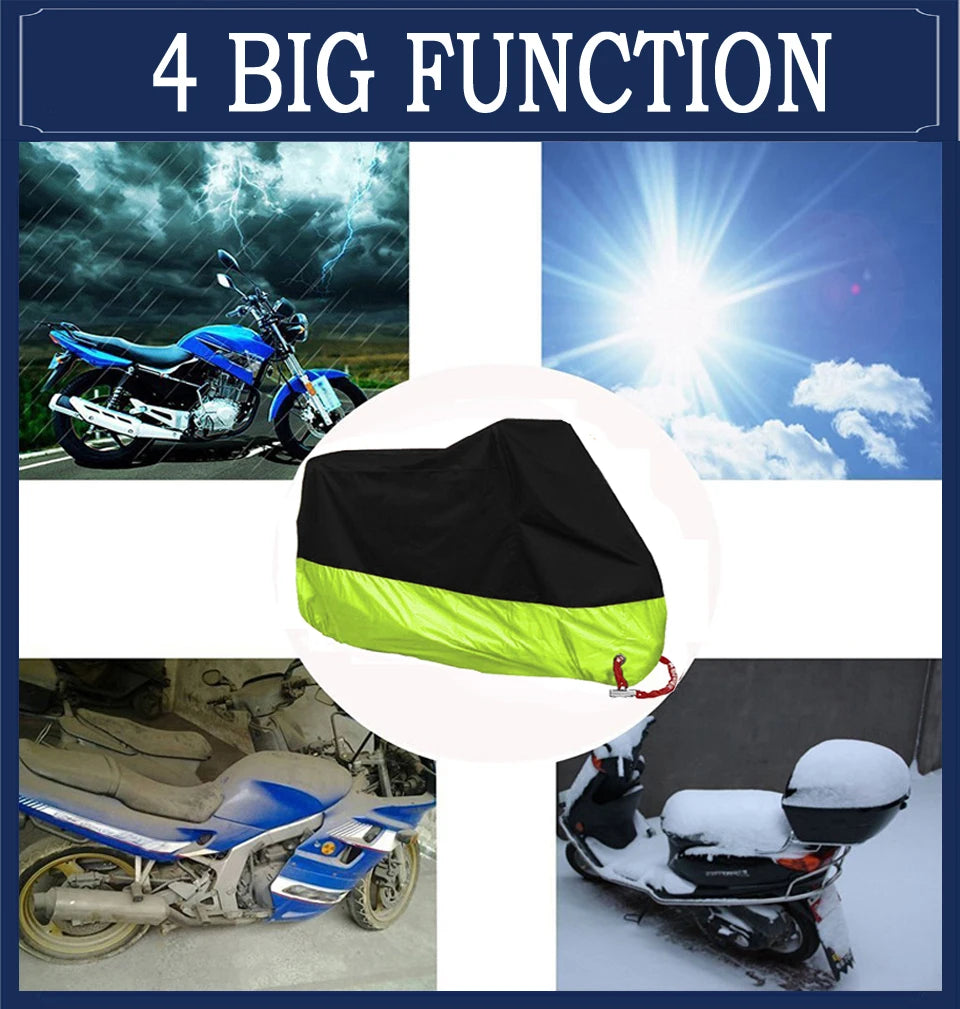 Motorcycle Waterproof UV Protector Cover - 15 Color Options