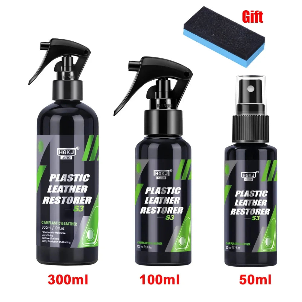 Motorcycle Plastic Restorer Back to Black Gloss Kit