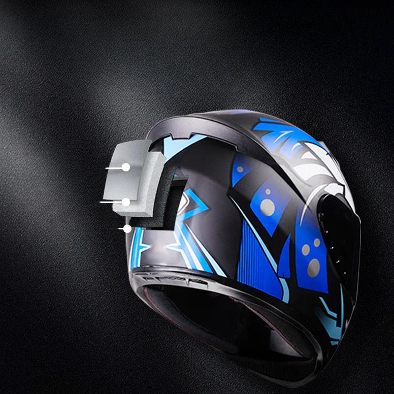 Spider Style Full Face Motorcycle Racing Helmet