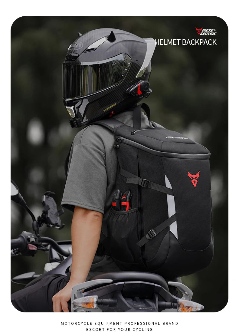 Reflective Waterproof Motorcycle Helmet Backpack