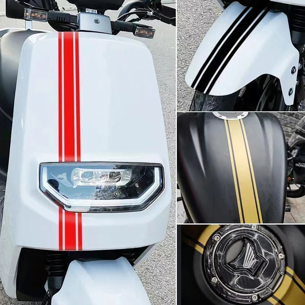 Sporty Stripe Motorcycle Stickers