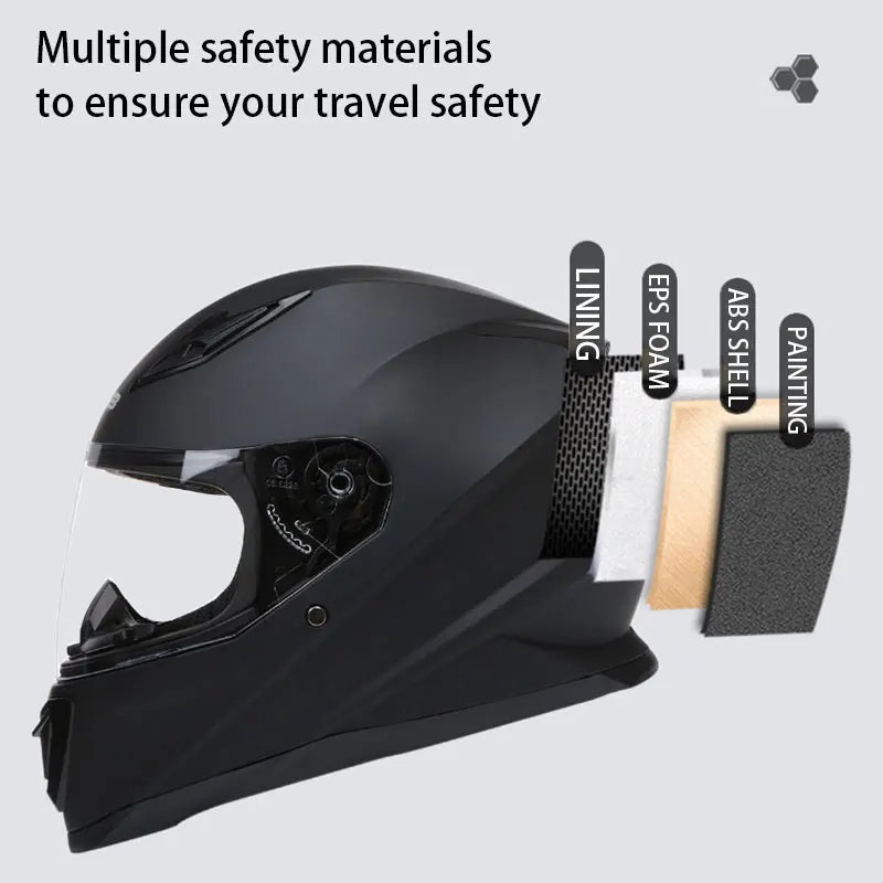 Full-Face Downhill Racing Motorcycle Helmet