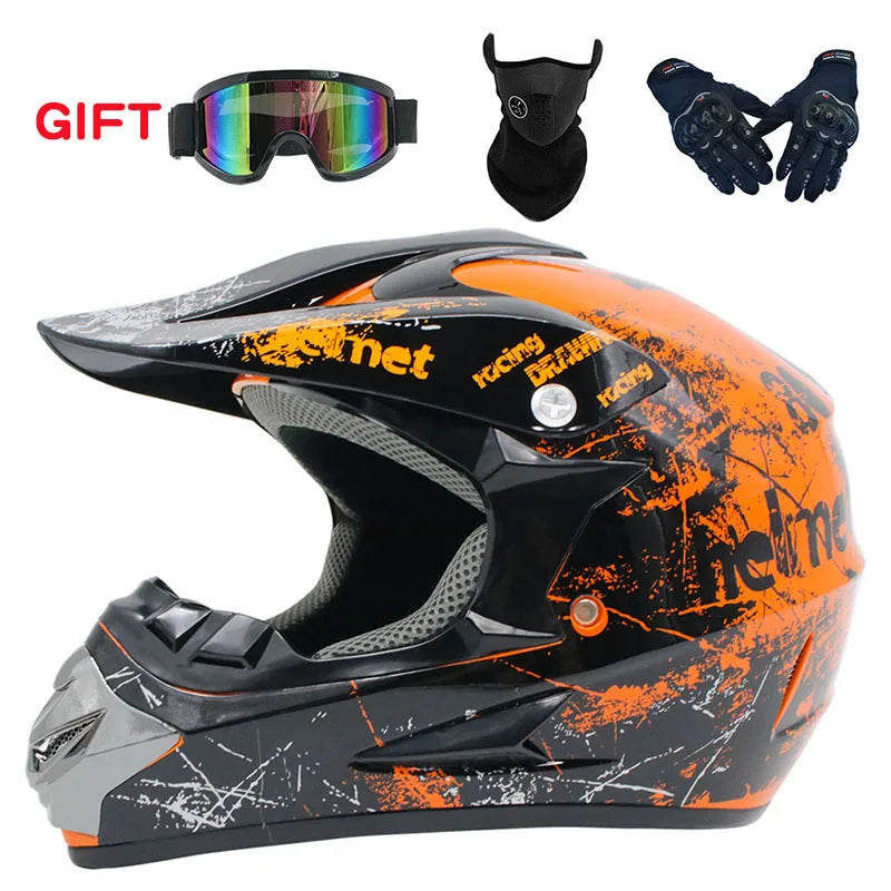 Kids Flip Up Motorcycle Helmet for Off-Road Activities