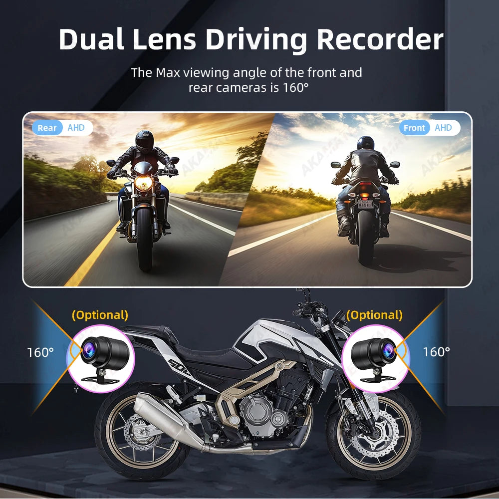 Universal Motorcycle Monitor with CarPlay & Android Auto