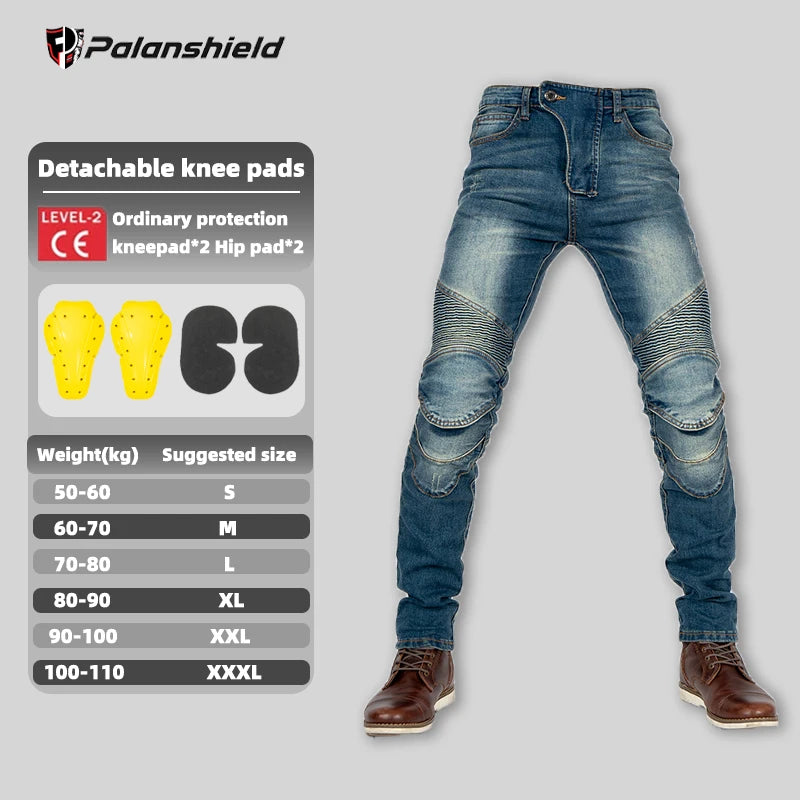 Men's Winter Motorcycle Pants with Protective Gear