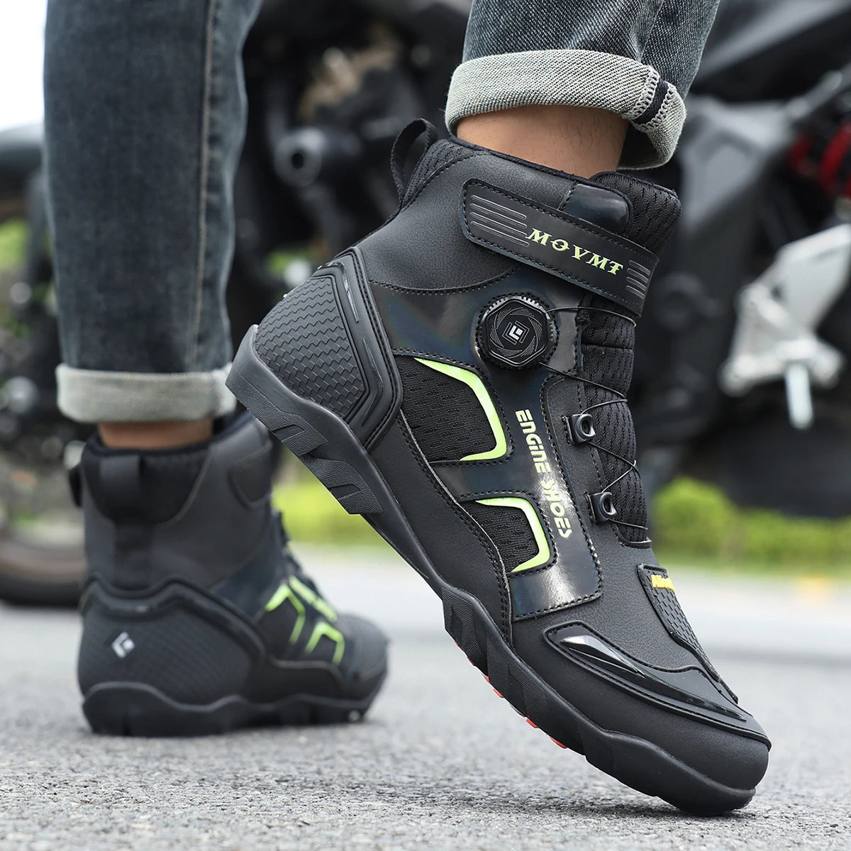 Men's Leather Racing Boots
