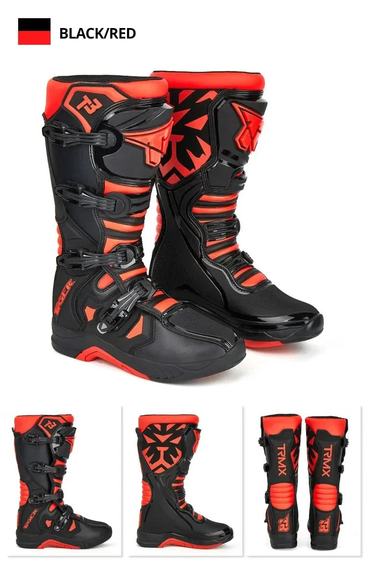 Professional Motocross Racing Long Boots