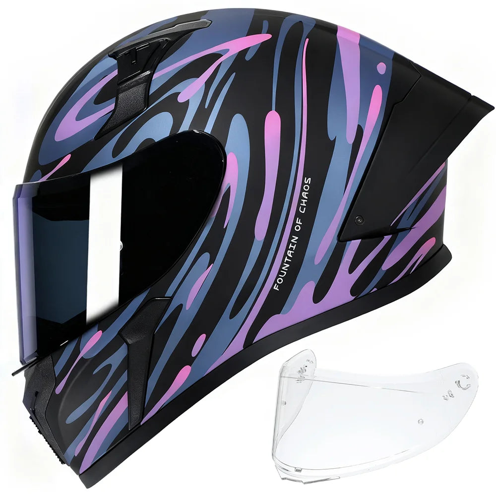 Premium Full Face Motorcycle Helmet - Dual Safety Certified
