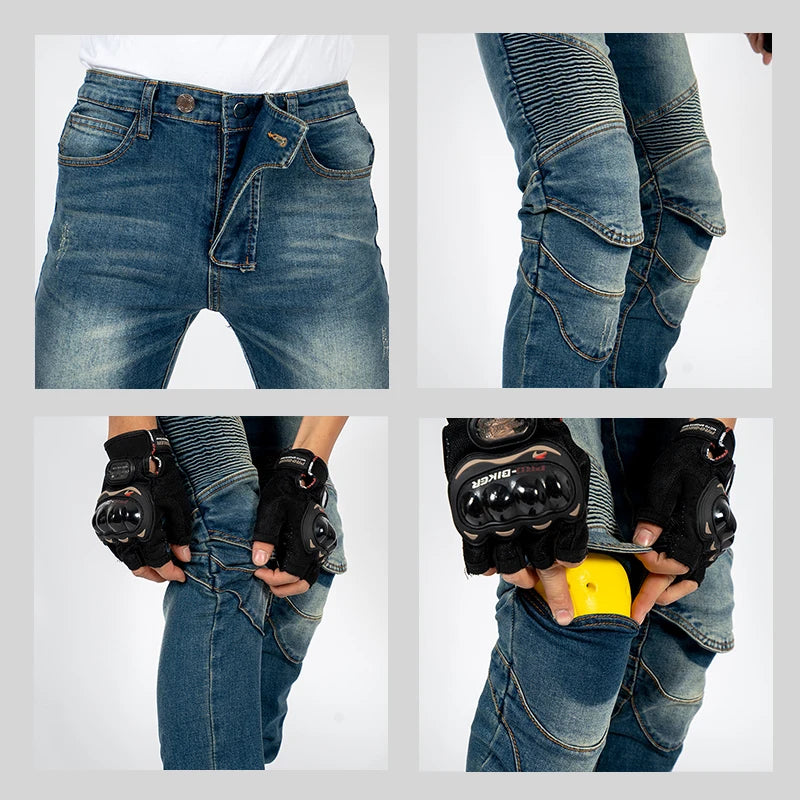Men's Winter Motorcycle Pants with Protective Gear
