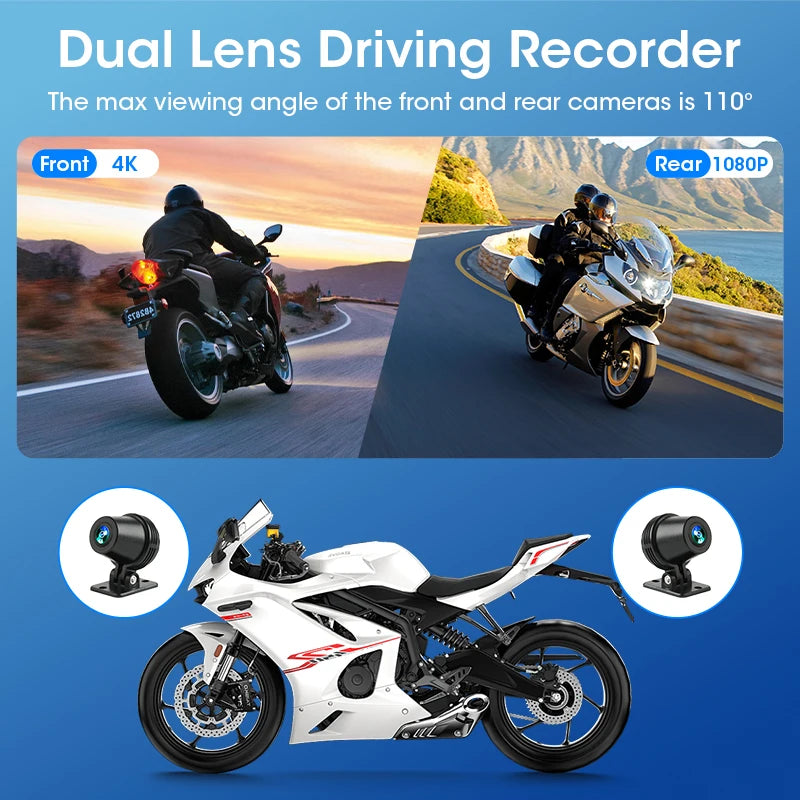 Jansite 8.1" Waterproof Motorcycle Monitor