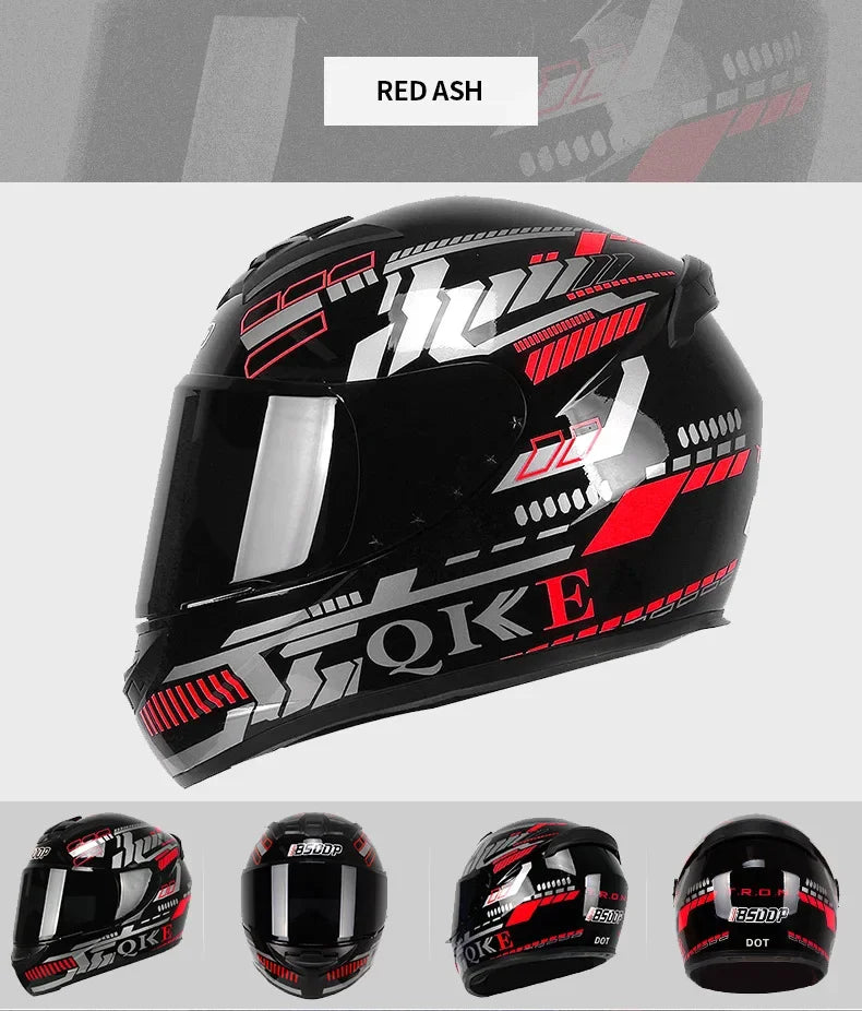 Spider Style Full Face Motorcycle Racing Helmet