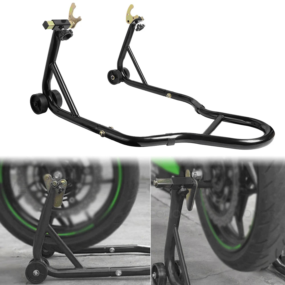 Heavy-Duty Motorcycle Front and Rear Stand Combo