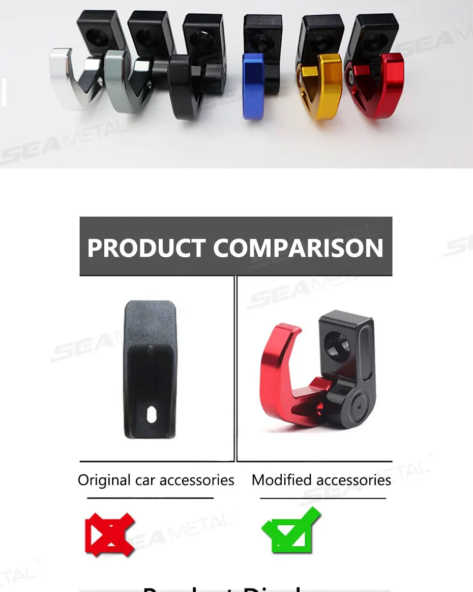 CNC Aluminium Motorcycle Helmet Hook