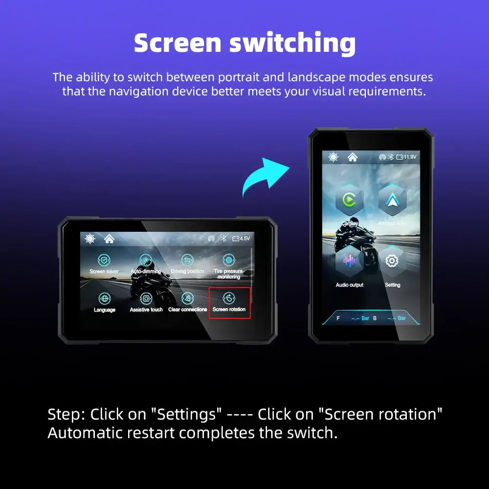 GPS navigation for motorcycles