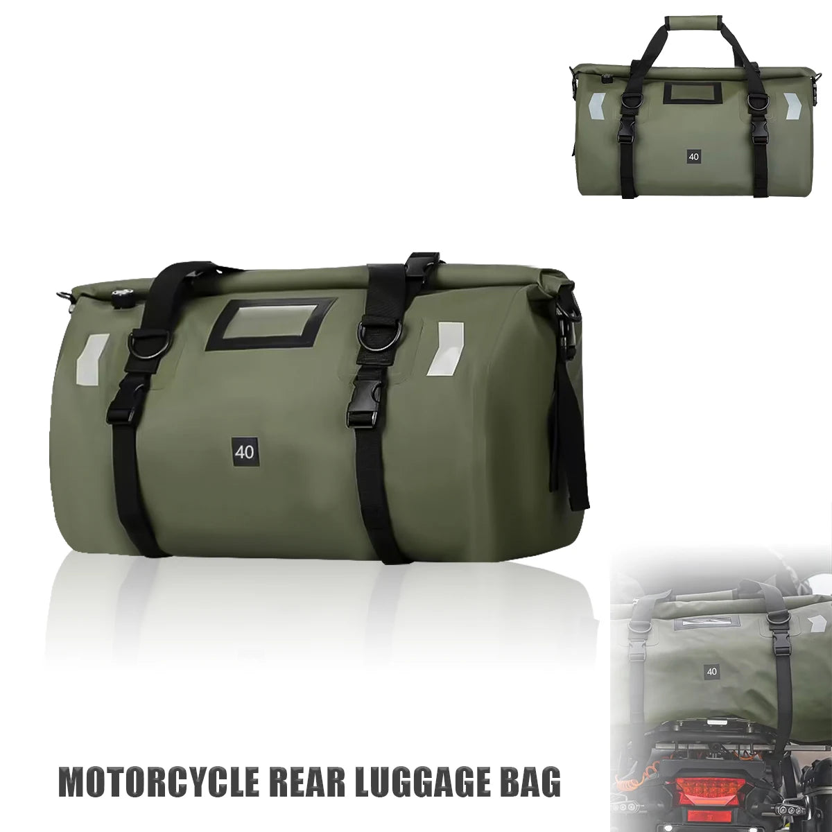 Waterproof Motorcycle Tail Bag 66L