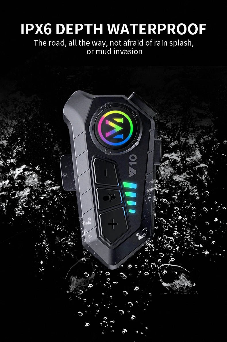 Bluetooth Helmet Headset Lights