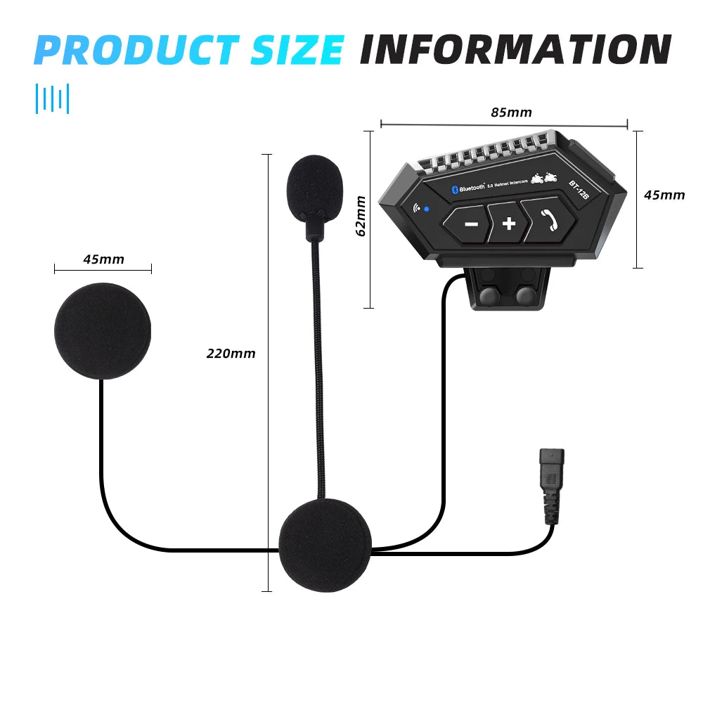 Bluetooth Helmet Intercom Set