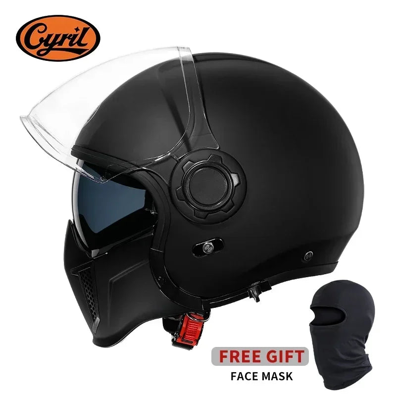 Retro Style Modular Motorcycle Helmet