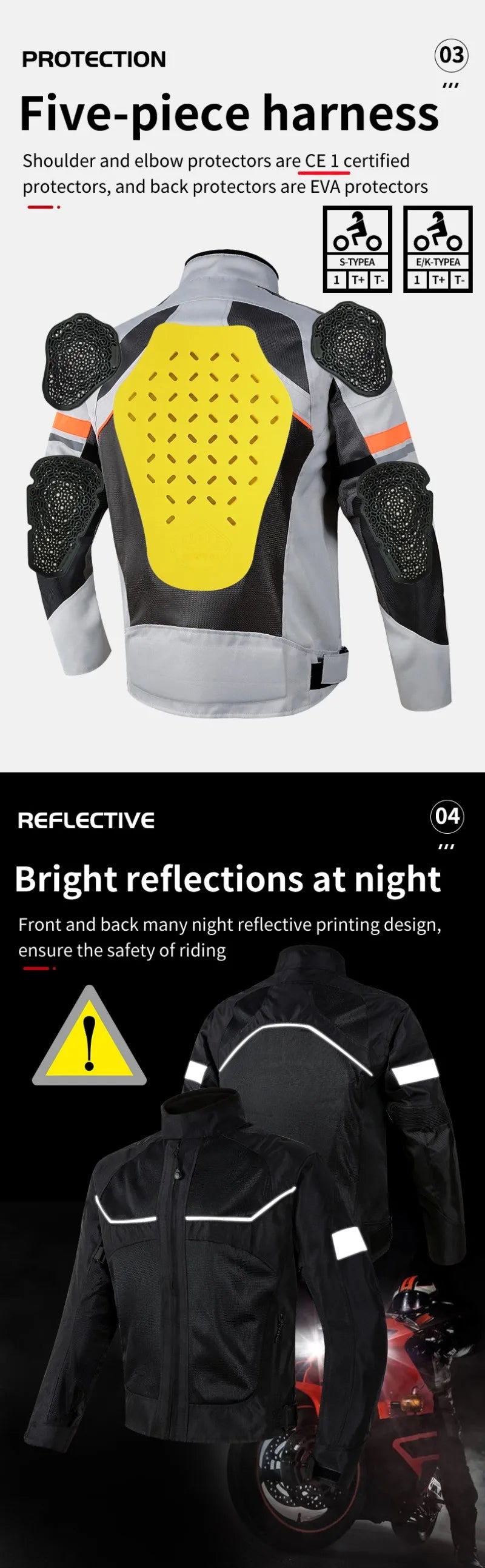 Reflective Motocross Jacket Summer