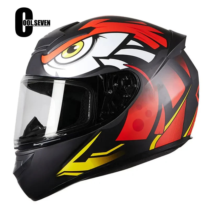 Spider Style Full Face Motorcycle Racing Helmet