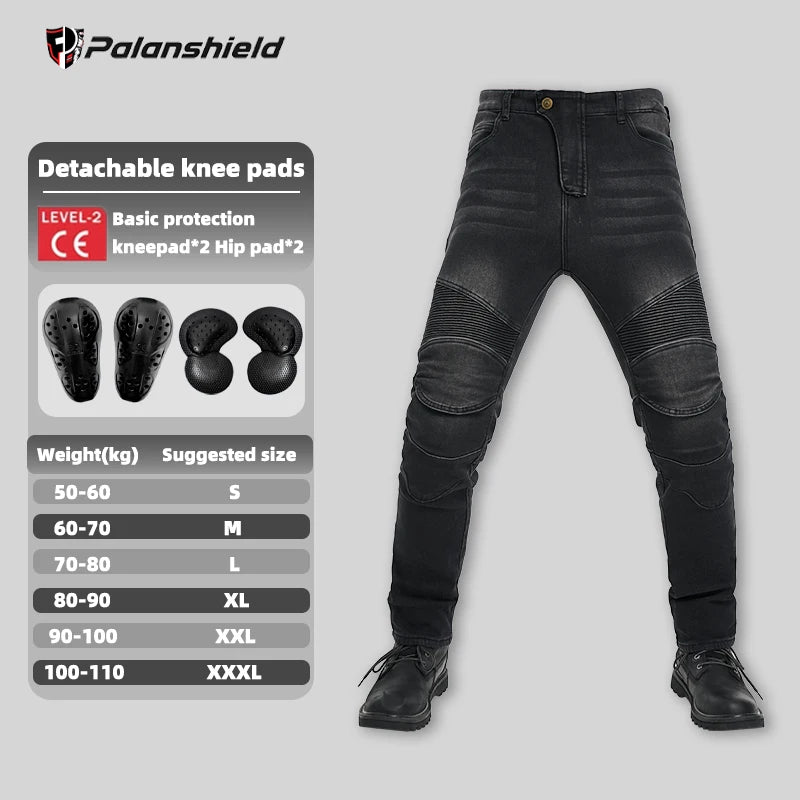 Men's Winter Motorcycle Pants with Protective Gear
